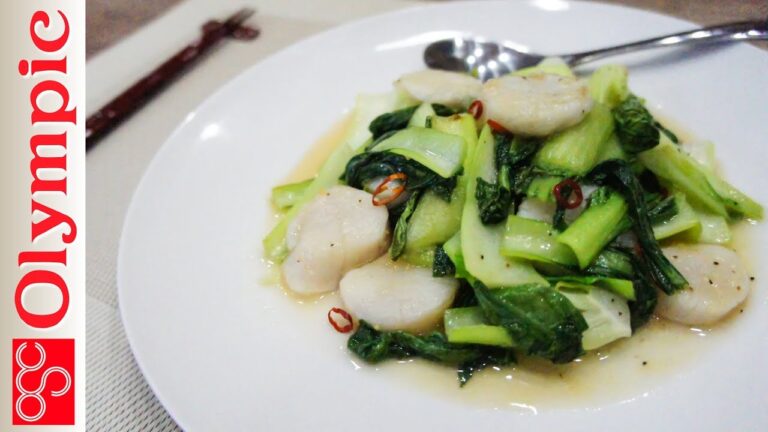 オリンピックの超簡単レシピ　 チンゲン菜とホタテの炒めものの作り方