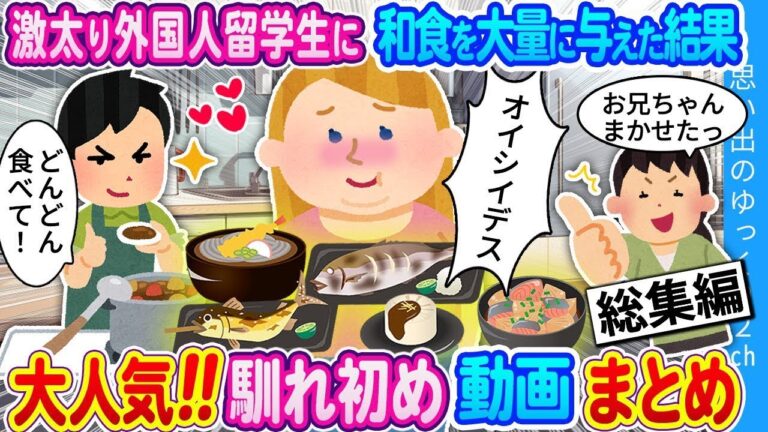 【2ch馴れ初め】妹の大学に来た激太り外国人留学生…超家庭的な俺が和食を大量に与えた結果…！　思い出のゆっくり2ch　人気動画まとめ