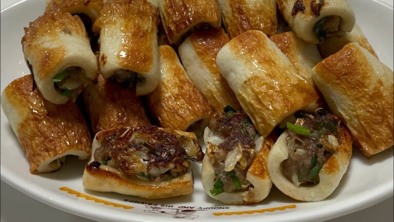 簡単チクワギョウザを食卓へ