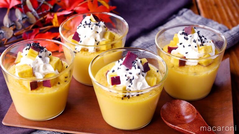 【さつまいもプリン】材料4つで簡単！お手軽スイーツレシピ♪｜macaroni（マカロニ）