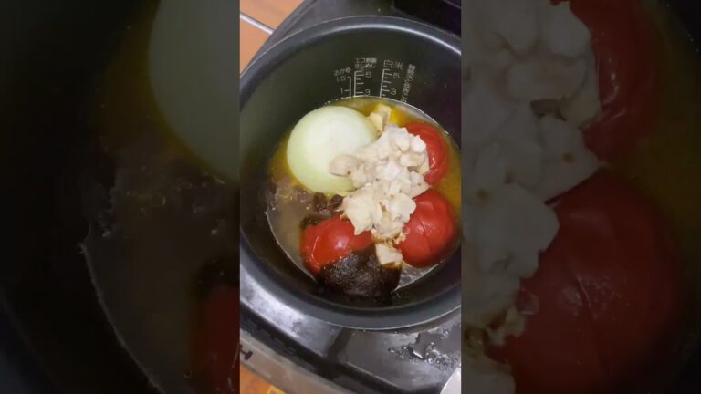 炊飯器で超簡単✨5つの材料でできる‼️『無水バターチキンカレー』