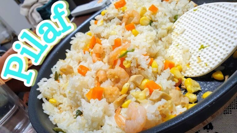 切るだけ簡単 エビピラフ　 How to make shrimp pilaf