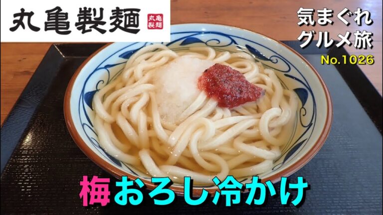 【気まグルメ】丸亀製麺「梅おろし冷かけ」冷たいうどんに梅とおろしでサッパリといただけます - No. 1026