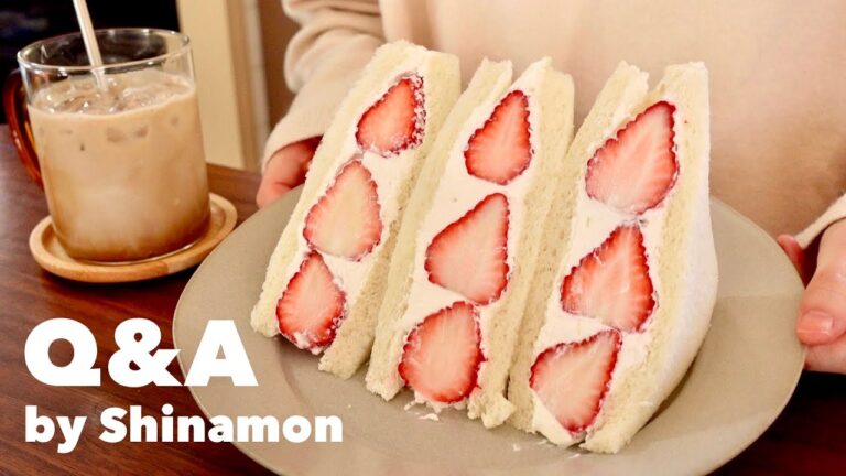 【質問コーナー】いちごサンドを作りながらＱ＆Ａ🍓｜体型維持の方法、身長体重、食費、仕事etc.