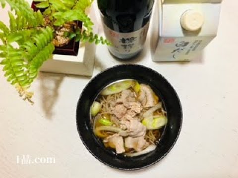 豚肉ねぎ蕎麦♪