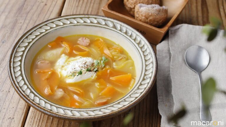 【365日のパンとスープ】ひらひら野菜とポーチドエッグ