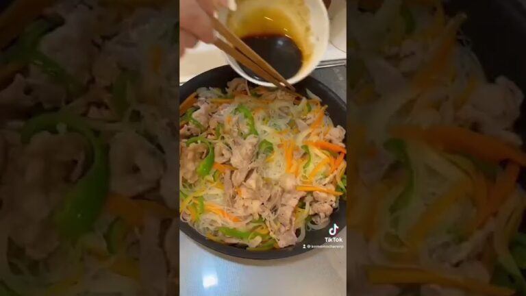 チャプチェ作ってみたよ❤️‍🔥 #shorts #料理 #チャプチェ #おすすめ #簡単 #作り方