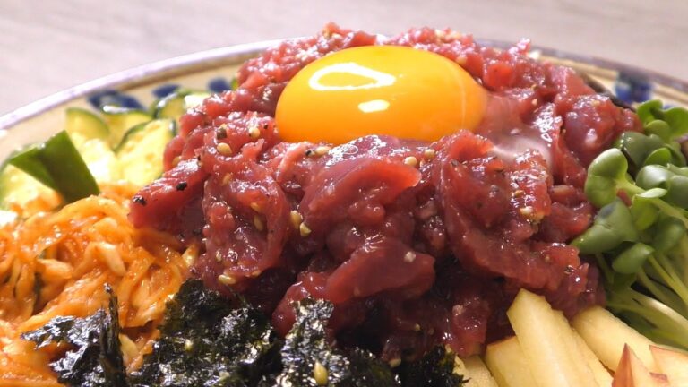【お料理】馬刺しでユッケビビンバを作ります【レシピ】