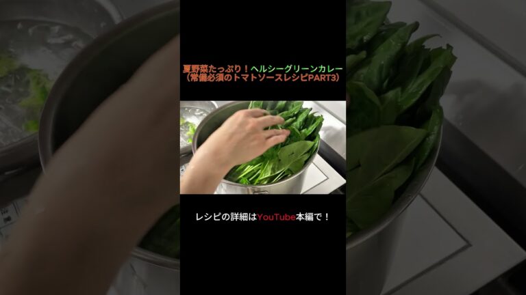 夏野菜たっぷり！ヘルシーグリーンカレー（常備必須のトマトソースレシピPART3）