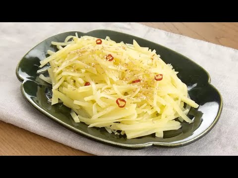 新じゃがいもの塩きんぴら