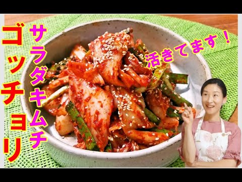 ゴッチョリ（白菜サラダキムチ・浅漬けキムチ）の作り方｜漬け立てが美味しい白菜サラダキムチ レシピ｜ゴッチョリ 作り方｜白菜サラダキムチ レシピ｜translated subtitles