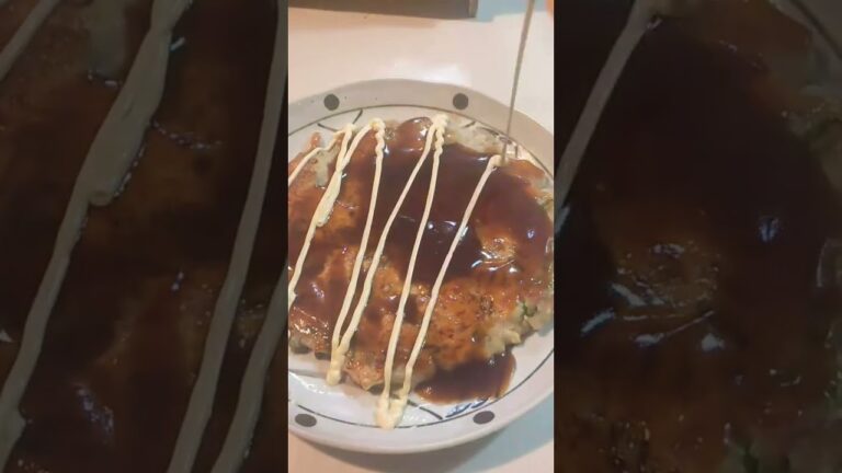 材料少なめ【簡単レシピ】豆腐と長芋のお好み焼き #時短レシピ #豆腐料理  #長芋レシピ #自炊 #男飯