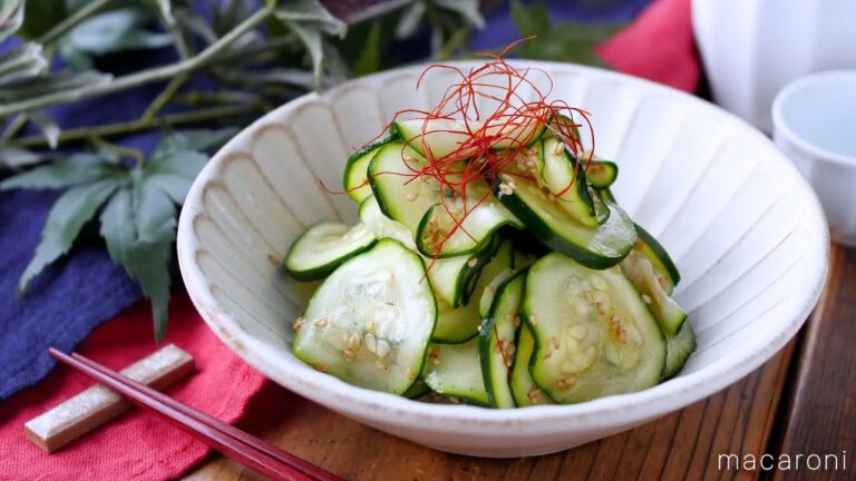 【ズッキーニのナムル】やみつき副菜！ズッキーニ1つで簡単♪｜macaroni（マカロニ）