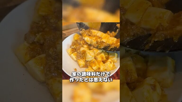 家の調味料だけでできる【まかない麻婆豆腐】