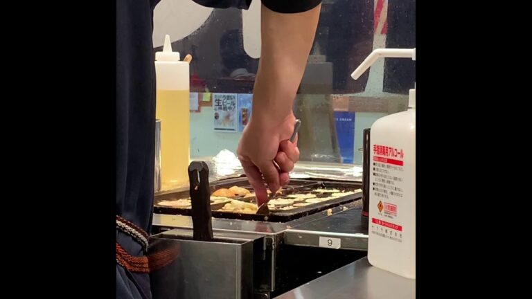 銀だこ　たこ焼きの作り方② 梅田第3ビル店