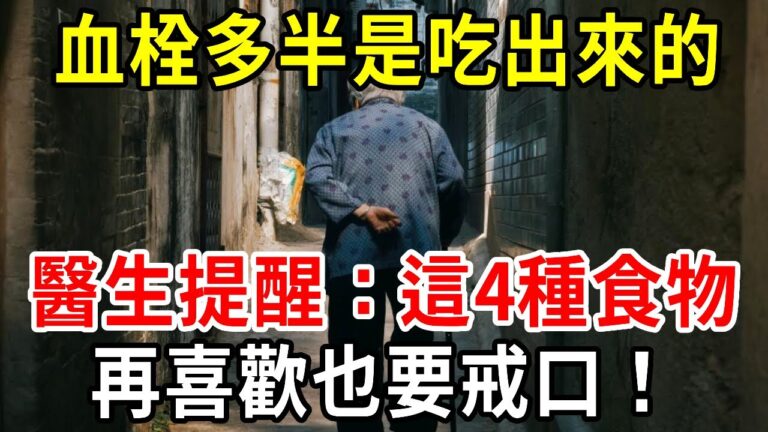 血栓多半是吃出來的，它是心梗、血栓的禍首！醫生提醒：這4種食物，再喜歡也要戒口！ | 中老年講堂
