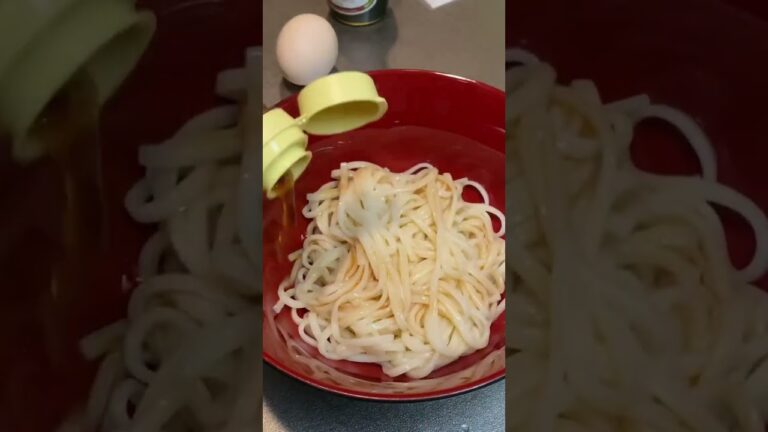 さっぱり朝食！ネバトロうどん#shorts