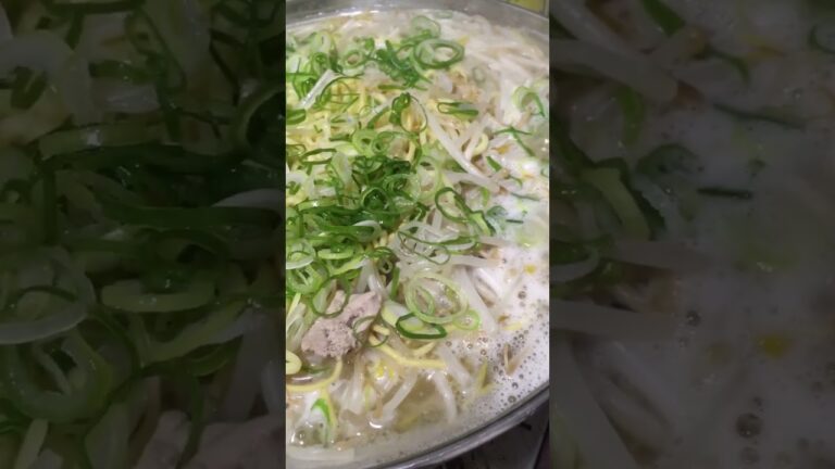 豚もやし鍋の〆は