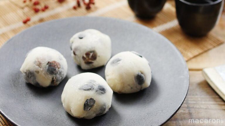 黒豆とお餅が大変身。 レンジで簡単「黒豆大福」
