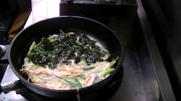 海苔とチーズのチヂミ　レシピ