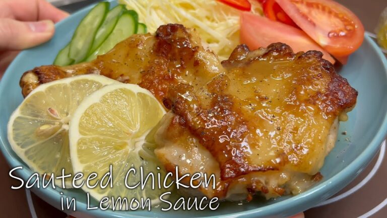 【さっぱり】お手製簡単レモンソースで食べるチキンソテー。