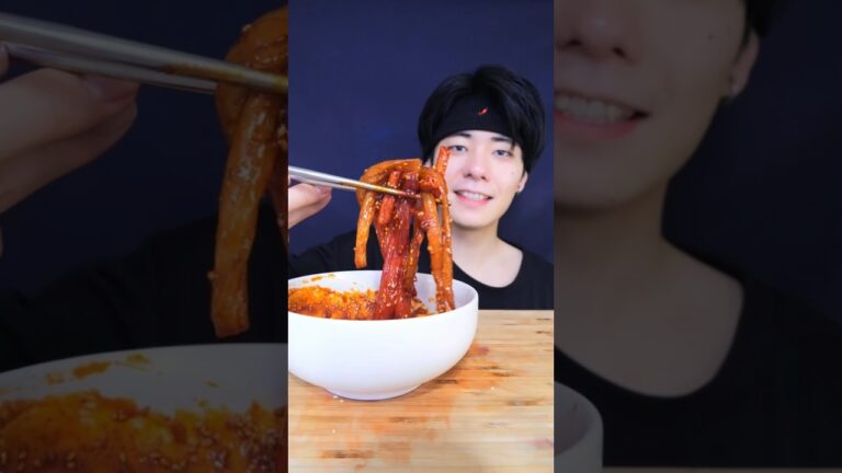ライスペーパーで激辛夜食作ってみた #shorts