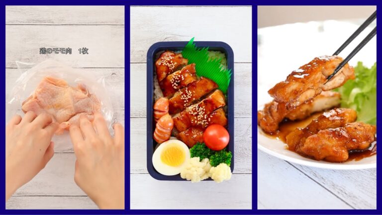 ご飯が無限にススム！超簡単♪照り焼きチキンの作り方🐔お弁当の詰め方🍱