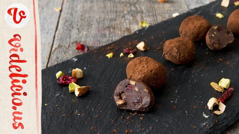 ふわ〜と優しくとろけるナッツ&クランベリーのトリュフ|How to make Chocolate truffle