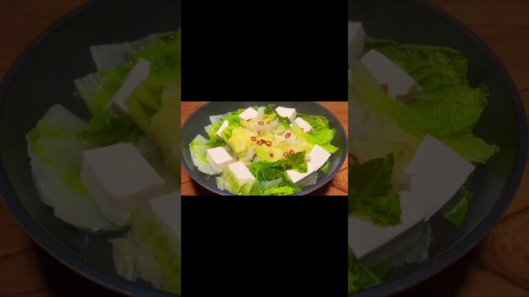 【おやつ】寒い日は白菜たっぷり湯豆腐！＃Shorts