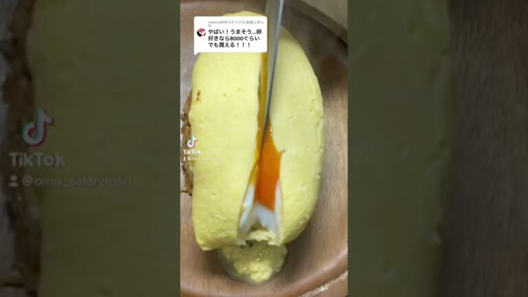 【絶品】卵大好きな人は¥8,000出してでも食べたいオムライス⁉️ #shorts  #オムレツ #オムライス  #omelette
