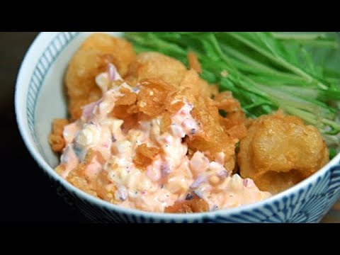 唐揚げに負けない！至高の鶏天【鶏天タルタル蕎麦】揚げ方ひとつで超ジューシー