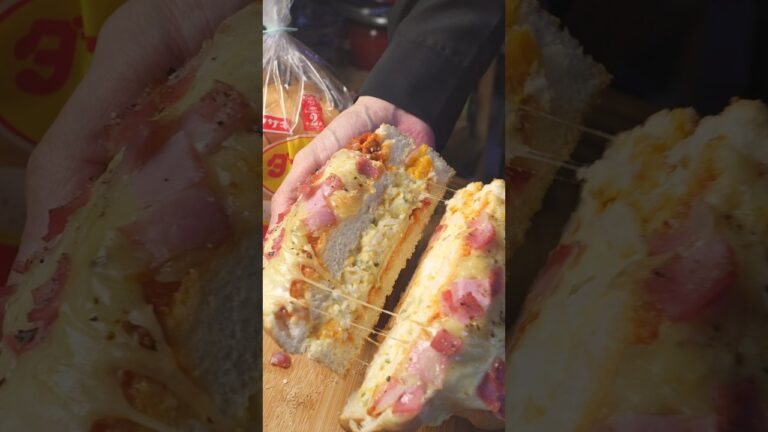 ずっしり極厚!たまごピザトースト#簡単レシピ #トースト #たまごサンド