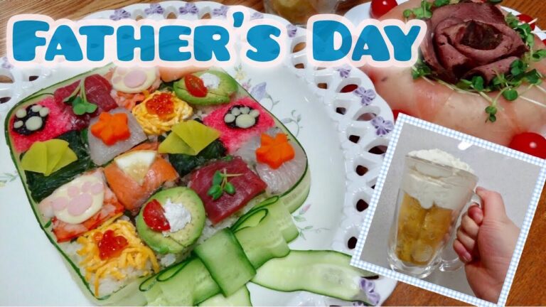 【父の日】モザイク寿司ケーキ＆肉ケーキ＆ビール風ロールケーキ