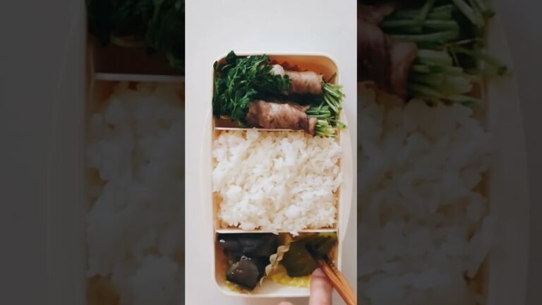 【お弁当作り】豆苗の豚肉巻き #shorts