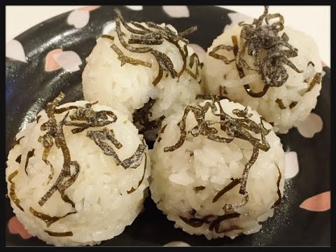 オイルおにぎり！ごま油塩昆布 ！♯お弁当♯Japanese obento recipes