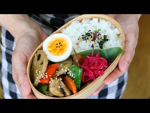 【お弁当作り】たった3品の簡単甘酢炒め弁当bento＃530