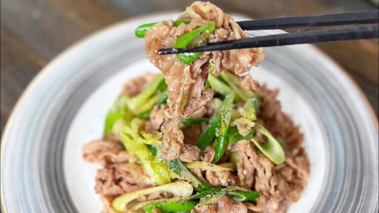 時短おかず♪牛肉のねぎ塩炒め