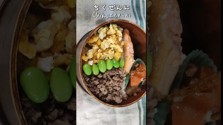 そぼろ丼#lunchbox #lunchboxideas #弁当#曲げわっぱ