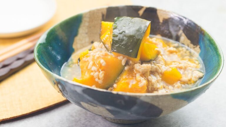 かぼちゃと鶏ひき肉のトロリ煮