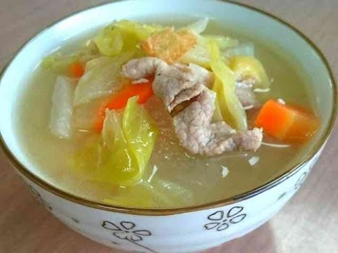 【料理】春キャベツ炒め豚汁