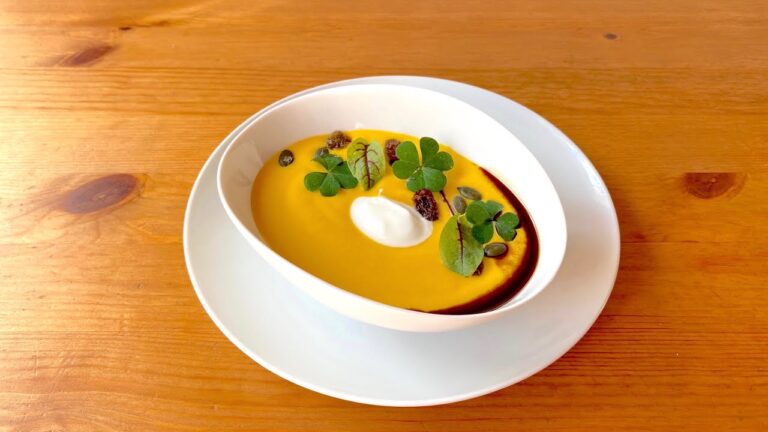 【かぼちゃの濃厚ポタージュ#66】温冷どちらも美味しいプロの一工夫 / Velouté Onctueux au Potimarron et Yaourt Grec