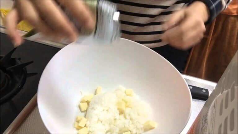 マジックソルトとチーズのおにぎりの作り方　How to make rice balls