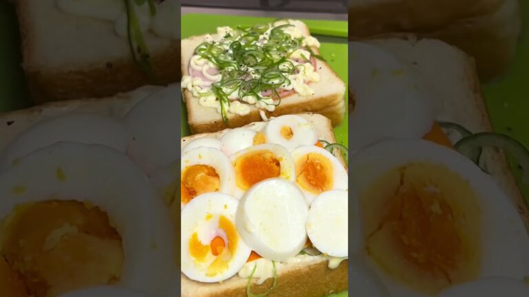 【弁当作り】朝食ズボラ弁当！ ネギチーズ玉子サンド弁当! #ズボラ弁当 #タッパー弁当 #弁当作り #弁当