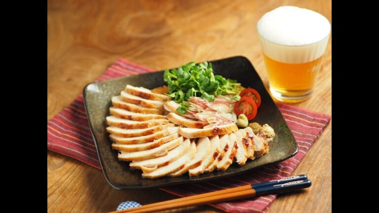 鶏むね肉のぽん酢焼き