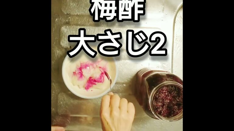 冬瓜の梅酢あえを作る