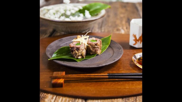 まろやか味の春の揚げ物 牛肉とセリの巻き揚げ ｜和食のレシピ集