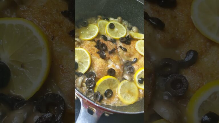 チキンのレモン煮を作った　#food