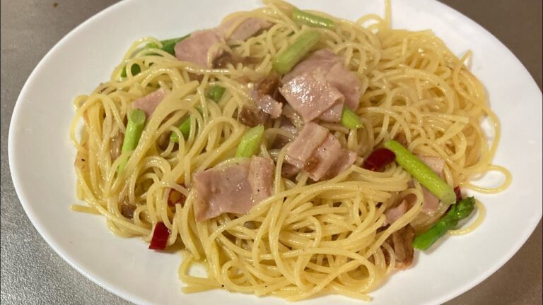 [まほろば料理帖] ベーコンとアスパラガスのペペロンチーノの巻