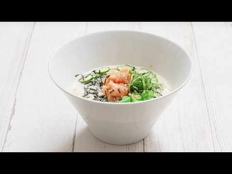 めんつゆでお手軽！さっぱり冷たい明太豆乳うどん