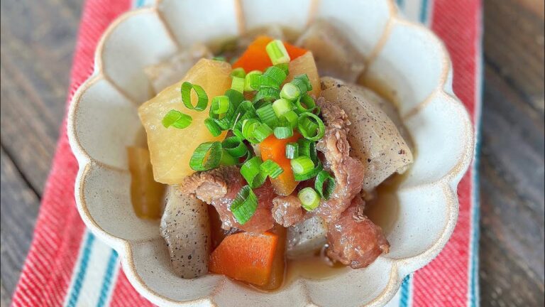 圧力鍋で♪ぷるぷる牛すじ煮込み